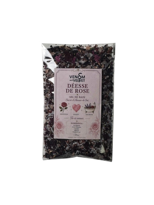 Sel de bain Spirituel: Déesse de Rose